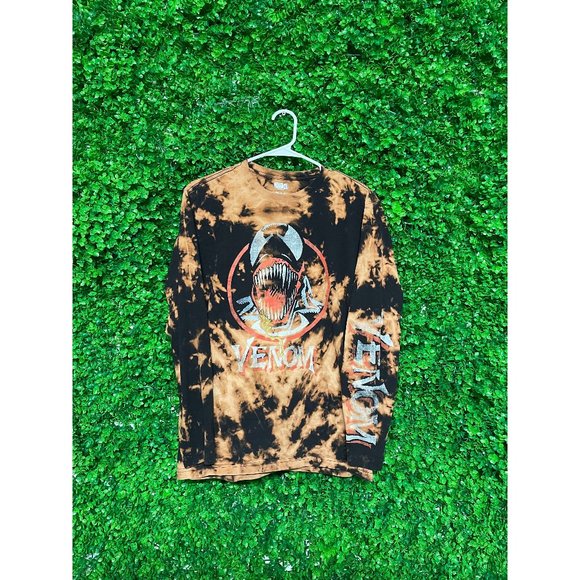 Vintage Acid Wash Marvel Venom Long Sleeve T-shirt, Adult Mens Medium, Reworked - Picture 1 of 2